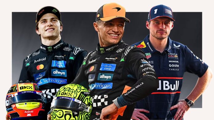 Piastri Norris Verstappen