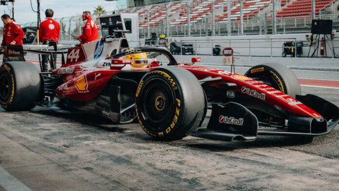 Ferrari δοκιμών Βαρκελώνης